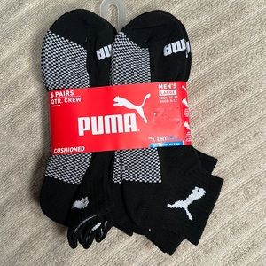 Men’s Puma Quarter Crew socks (6 pairs)